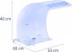 Wylewka Uniprodo Wylewka wodospadowa z oświetleniem LED 33 cm wypływ wody 303 mm Wylewka wodospadowa z oświetleniem LED 33 cm wypływ wody 303 mm 5