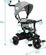 Triton Qkids Mila Rowerek Trójkolowy Grey 12+ 4
