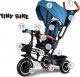 Tiny Bike Rowerek dziecięcy trójkołowy Tiny Bike 3w1 z daszkiem OBRACANY SP0650 3