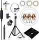 Lampa pierścieniowa SkinClear LAMPA PIERŚCIENIOWA 100W RING MAKIJAŻ STATYW 220cm 1