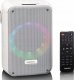 Głośnik Lenco LENCO BTC-060 Bluetooth-Lautsprecher Karaokefunktion weiß 2