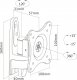 InLine Uchwyt ścienny na monitor 13" - 27" (23107D) 1