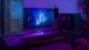 Biurko Deltaco Deltaco Gaming RGB-LED Tisch m. Glas/Kabelmanag./Headsetha 1