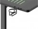 Biurko Deltaco Deltaco Gaming RGB-LED Tisch m. Glas/Kabelmanag./Headsetha 8