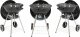 Lund Grill ogrodowy węglowy 41 cm x 41 cm 40