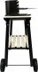 kontrast Grill węglowy z półkami na kółkach 28,5x48,5 cm BBQ 3