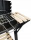kontrast Grill węglowy z półkami na kółkach 28,5x48,5 cm BBQ 5