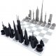 Giftdeco Szachy na marmurowej szachownicy Skyline World 1