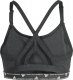 Adidas Stanik damski adidas Aeroreact Training Light-Support 3-Stripes Bra ciemnoszary HC7870 XS 1
