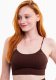 4f Stanik sportowy 4F F121 brązowy 4FWSS24USBAF121 81S M/L 2