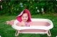 Ricokids Wanienka dla niemowląt z termometrem i wkładką  RK-282 biało-różowa 10