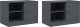 vidaXL Szafki pod telewizor, 2 szt., antracytowe, 67x39x44 cm, stalowe 1
