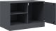 vidaXL Szafki pod telewizor, 2 szt., antracytowe, 67x39x44 cm, stalowe 6