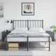 vidaXL Szafki nocne, 2 szt., antracytowe, 34,5x39x44 cm, stal 1