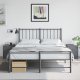 vidaXL Szafki nocne, 2 szt., antracytowe, 34,5x39x44 cm, stal 1