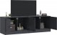 vidaXL Szafki pod telewizor, 2 szt., antracytowe, 67x39x44 cm, stalowe 2