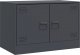 vidaXL Szafki pod telewizor, 2 szt., antracytowe, 67x39x44 cm, stalowe 4