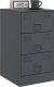 vidaXL Szafki nocne, 2 szt., antracytowe, 34,5x39x62 cm, stal 1