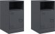 vidaXL Szafki nocne, 2 szt., antracytowe, 34,5x39x62 cm, stal 2