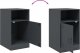 vidaXL Szafki nocne, 2 szt., antracytowe, 34,5x39x62 cm, stal 10