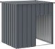 vidaXL Buda dla psa, z dachem, antracytowa, 110x103x109 cm, stal 1