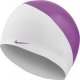 Nike Czepek pływacki Nike JDI Slogan biało-fioletowy NESS9164560 OS 1