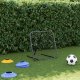 vidaXL Rebounder do piłki nożnej, regulowany, czarny, 84x73x60-80 cm 2