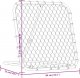 vidaXL Rebounder do piłki nożnej, regulowany, czarny, 84x73x60-80 cm 7