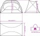 vidaXL Namiot plażowy, niebieski, 274x178x170/148 cm, poliester 185T 12