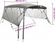 vidaXL Bimini z siatkowymi ściankami, 3 pałąki, 183x(154-167)x137 cm 11
