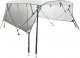 vidaXL Bimini z siatkowymi ściankami, 3 pałąki, 183x(170-182)x137 cm 1