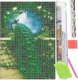 Springos Haft diamentowy paw królewski mozaika diamentowa DIY 40x30 cm UNIWERSALNY 3