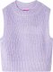 vidaXL Swetrowa kamizelka dziecięca z dzianiny, kolor jasny liliowy, 92 1