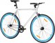 Rowerek biegowy vidaXL Rower single speed, biało-niebieski, 700c, 55 cm 1