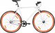Rowerek biegowy vidaXL Rower single speed, biało-pomarańczowy, 700c, 55 cm 1