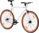 Rowerek biegowy vidaXL Rower single speed, biało-pomarańczowy, 700c, 55 cm 1