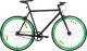 Rowerek biegowy vidaXL Rower single speed, czarno-zielony, 700c, 55 cm 1