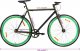 Rowerek biegowy vidaXL Rower single speed, czarno-zielony, 700c, 55 cm 8