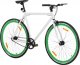 Rowerek biegowy vidaXL Rower single speed, biało-zielony, 700c, 55 cm 1