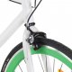 Rowerek biegowy vidaXL Rower single speed, biało-zielony, 700c, 55 cm 3