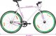 Rowerek biegowy vidaXL Rower single speed, biało-zielony, 700c, 55 cm 9