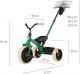 Qplay Qplay Rowerek Trójkołowy Elite Pro Green 12