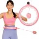 One Fitness Hula hop z obciążnikiem + licznik fh02 różowe 1
