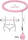 HMS HHW11 PLUS SIZE HULA HOP LIGHT PINK Z WYPUSTKAMI I OBCIĄŻNIKIEM HMS 12