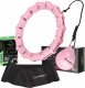 HMS ZESTAW HULA HOP HHW11 LIGHT PINK Z WYPUSTKAMI I OBCIĄŻNIKIEM + PAS BR163 BLACK PLUS SIZE HMS 1