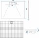 Brodzik Rea Brodzik prysznicowy Bazalt Long White 80x100 8