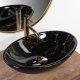 Umywalka Rea Umywalka nablatowa REA Pamela Black Marble Shiny 1