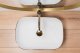 Umywalka Rea Umywalka nablatowa Rea Belinda White GOLD BRUSH 3