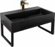 Umywalka Rea UMYWALKA KONGLOMERATOWA NABLATOWA GOYA BLACK MAT 60CM + STELAŻ 1