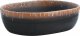 Umywalka vidaXL Umywalka nablatowa, czarno-pomarańczowa, owalna, 47x33x13 cm 2